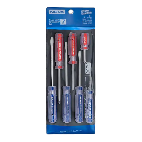 ست 7 عددی پیچ گوشتی دسته کریستالی Nova 1015