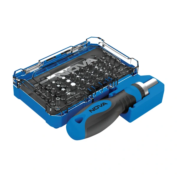 ست 42 عددی بیت و پیچ گوشتی جغجغه ای Nova 1335