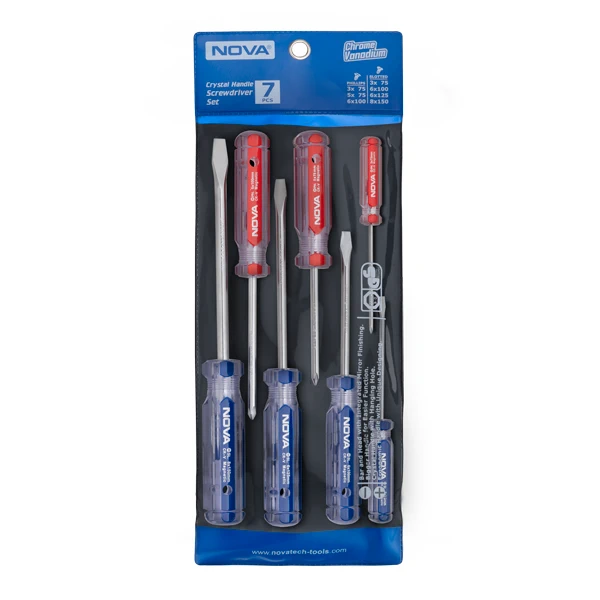 ست 7 عددی پیچ گوشتی دسته کریستالی Nova 1501-1