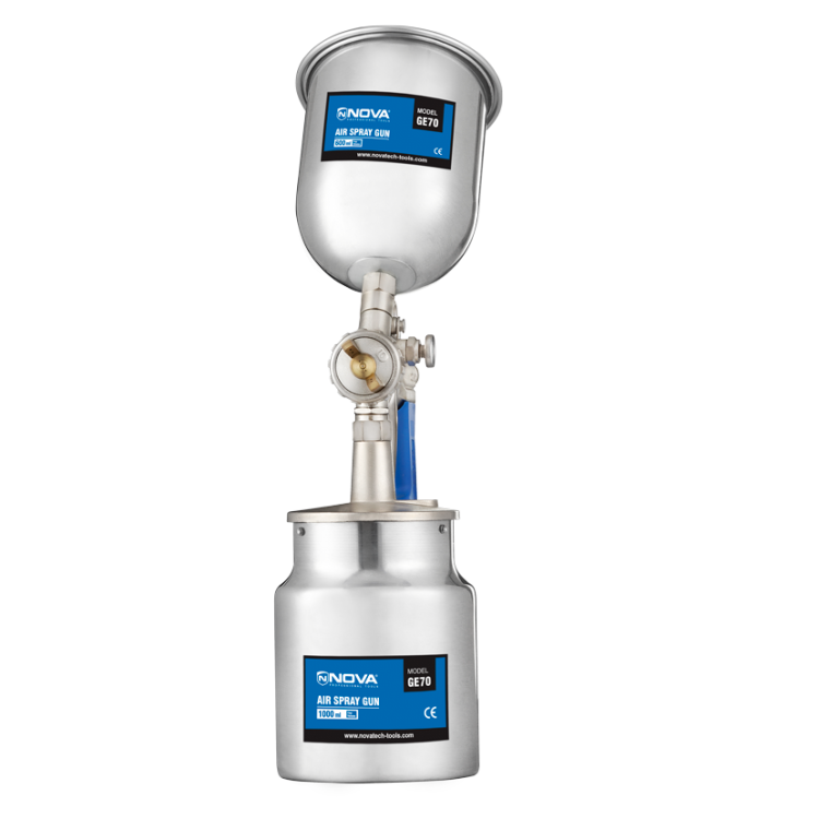 پیستوله رنگ پاش دو کاسه 1.6 میلیمتر Nova 2616