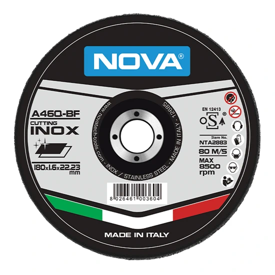 صفحه برش استیل 180 میلیمتری Nova 2883 صفحه برش استیل 180 میلیمتری Nova 2883