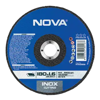 صفحه برش استیل 180 میلیمتری Nova 2958 صفحه برش استیل 180 میلیمتری Nova 2958