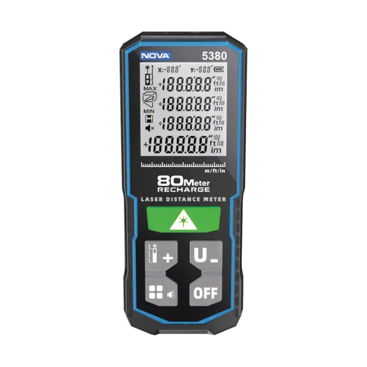 متر لیزری 80 متری شارژی نور سبز Nova 5380