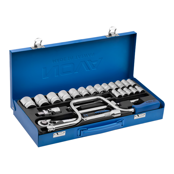 جعبه بکس 1/2 اینچ 24 پارچه با سطح فول پولیش Nova 7001