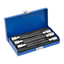 جعبه بکس1/2 اینچ 6 پارچه آلنی ستاره ای بلند با سطح فول پولیش NOVA 7015