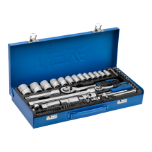 جعبه بکس 60 پارچه 1/2 و  1/4 اینچ NOVA 7016R