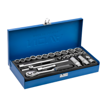 جعبه بکس 3/8 اینچ 25 پارچه با سطح فول پولیش NOVA 7400